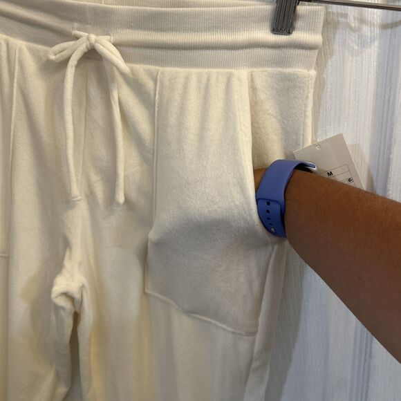 NWT Star Above Women's Lounge Sleep Jogger Pants Off White SIZE Medium - Picture 6 of 16